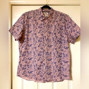 Men's Goodthreads Botanical Print Short Sleeve Shirt